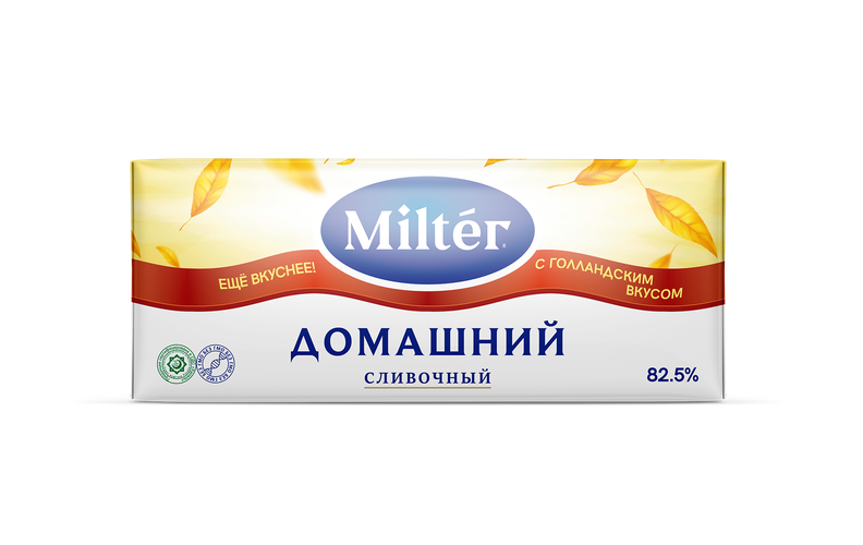 Сливочное масло Milter "Домашний" 82.5% с голландским вкусом, купить недорого