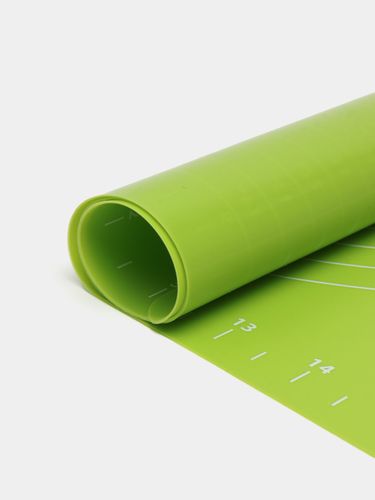 Коврик силиконовый для раскатки теста и выпечки B-35, 35-43 см, Зеленый, фото