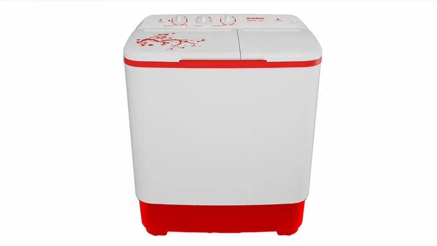 Полуавтоматическая стиральная машина Shivaki ART TM 65, Белый-красный