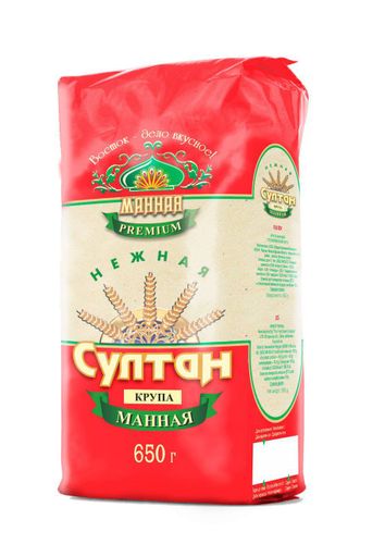 Манная "Нежная" крупа Султан, 650 г