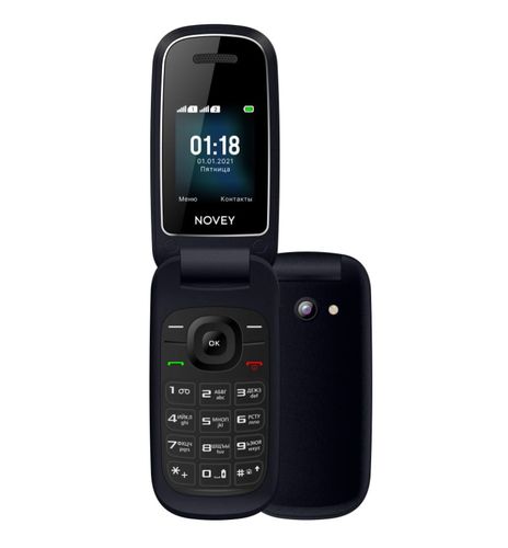 Mobil telefon Novey 118, qora