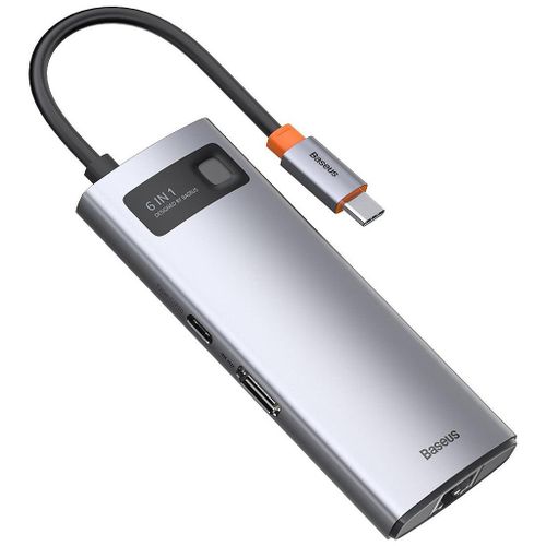 USB-хаб Baseus CW0G 6/1, Серебристый