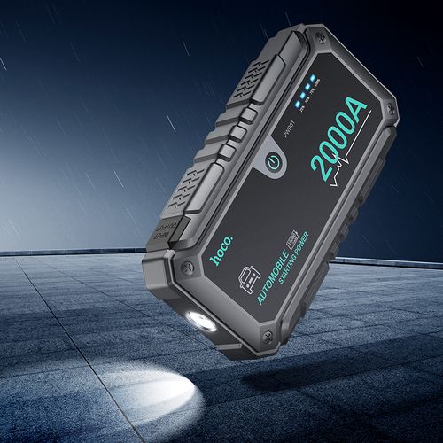 Пусковое-зарядное портативное устройство Hoco PWR01 16000 мАч, Черный, arzon