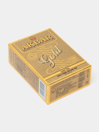 Черный чай Akbar Gold, 100 гр, купить недорого