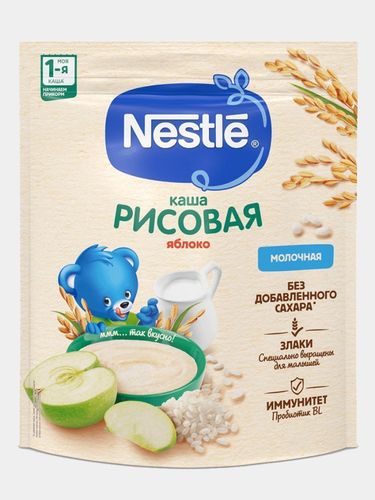 Каша рисовая Nestle яблоко, 200 г