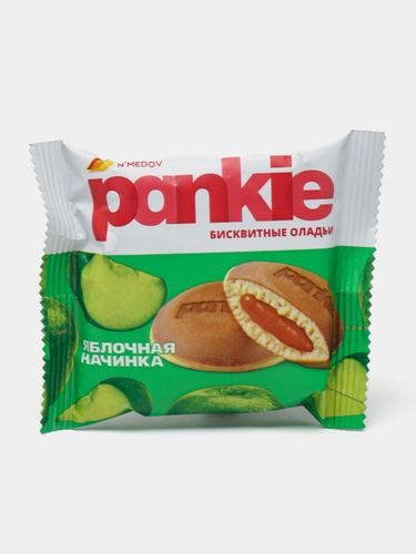 Бисквитные оладьи Pankie яблочной начинкой, 40 г