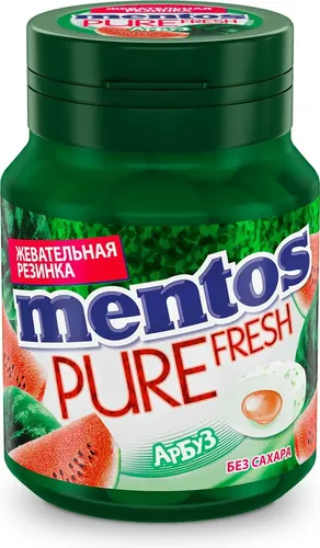 Жевательная резинка Mentos Pure Fresh, Арбуз, 54 г, купить недорого