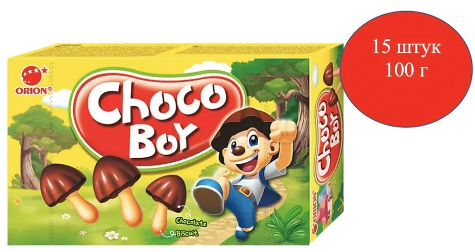 Печенье Orion Choco Boy, 15 шт