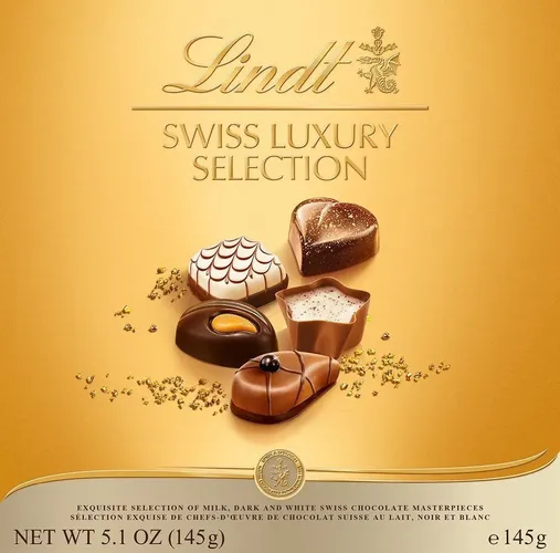 Шоколадные конфеты Lindt Swiss Luxury Chocolate Selection ассорти, 145 г