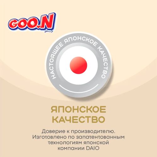 Подгузники Goon Premium Soft, NB (2-5 кг), 72 шт, arzon