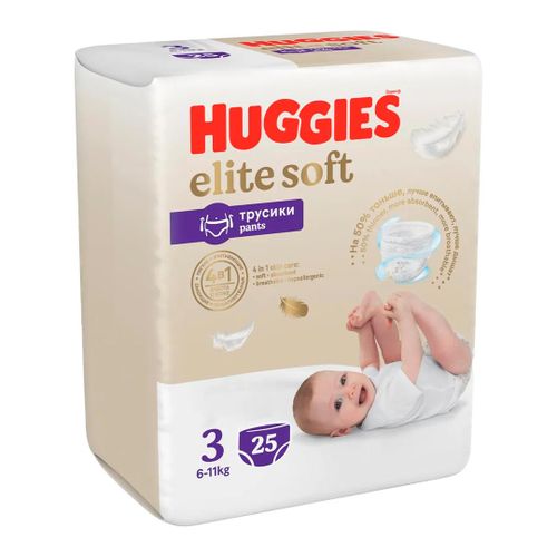 Трусики-подгузники Huggies Elite Soft 9403701, 6-11 кг, 25 шт