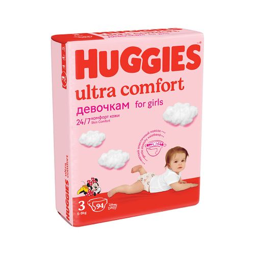 Tagliklar Huggies Ultra Comfort, 3 (5-9 kg), 94 dona