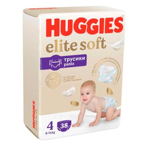 Трусики-подгузники Huggies Elite Soft, 4 (9-14 кг), 38 шт
