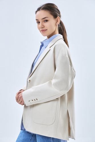 Женский пиджак длинный рукав Terra Pro AW23WYN-24037, Whisper White, купить недорого