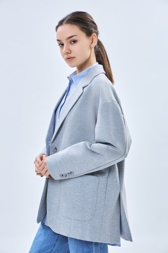 Женский пиджак длинный рукав Terra Pro AW23WYN-24037, Grey, фото № 12