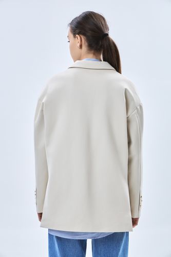 Женский пиджак длинный рукав Terra Pro AW23WYN-24037, Whisper White, фото