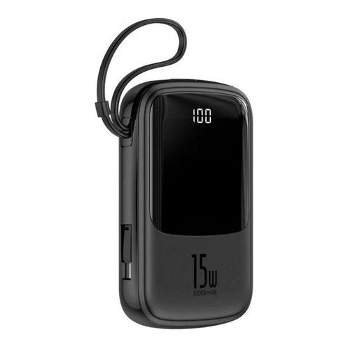 Внешний аккумулятор Baseus PPQD-A01, 10000 mAh 15W, Черный, фото