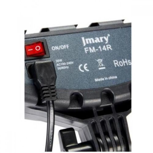 LED halqali chiroq Jmary FM-14R, shtativsiz, 34 sm, Qora, в Узбекистане