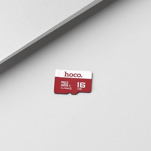 Xotira kartasi Hoco Micro SDHC Class 10, 16 GB, Oq-qizil, купить недорого