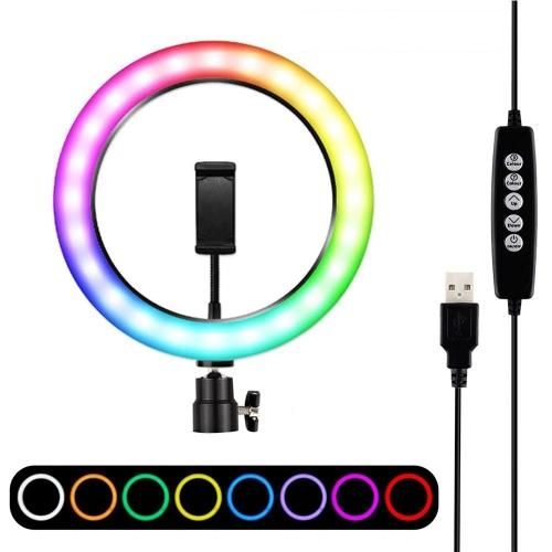 Кольцевая лампа RGB LED MJ33 - без штатива, 33 см, Черный, в Узбекистане