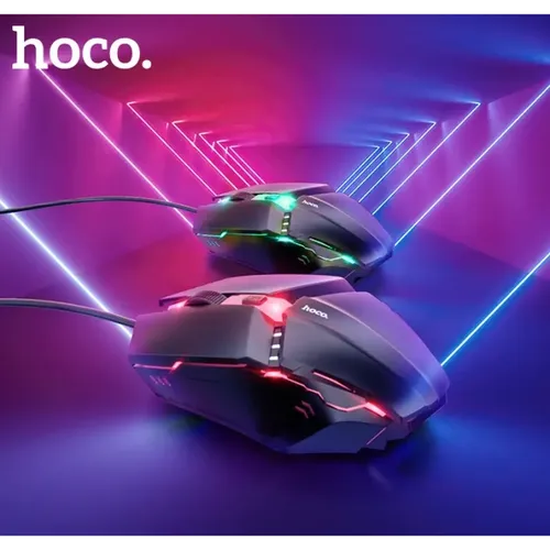 Проводная клавиатура + мышь Hoco GM11 EN / RU, Черный, sotib olish