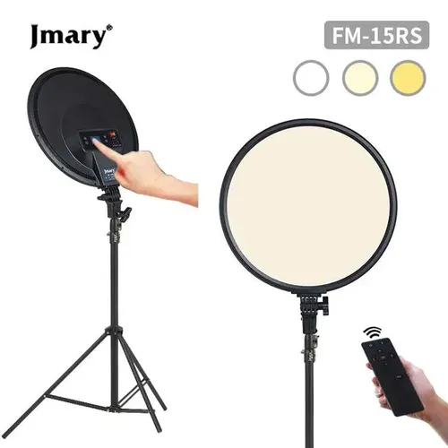 Кольцевая светодиодная лампа JMary FM-15RS, 34 см, Черный, 54000000 UZS