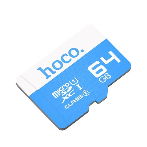 Карта памяти Hoco Micro SDHC Class 10, 64 GB, Бело-синий