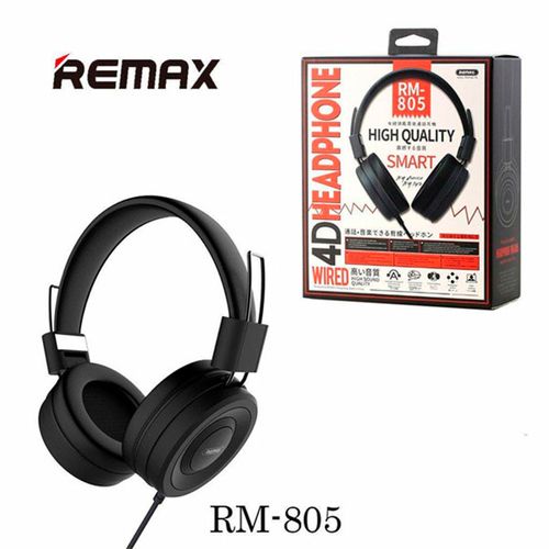 Проводные наушники Remax RM-805, Черный, 19500000 UZS