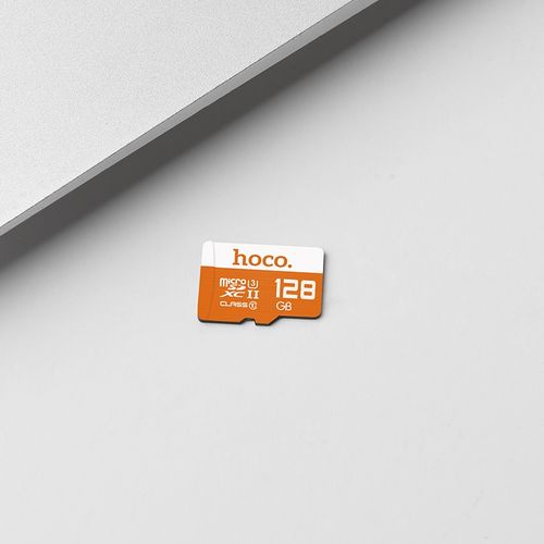 Карта памяти Hoco Micro SDHC Class 10, 128 GB, Бело-оранжевый, купить недорого