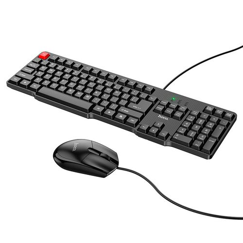 Проводная клавиатура + мышь набор Hoco GM16, Черный
