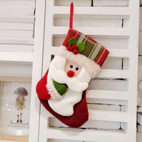 Носок для подарков новогодний Дед Мороз AL625491A, Красный