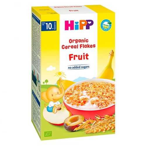 Каша HiPP Organic безмолочная из хлопьев с фруктами, 250 г