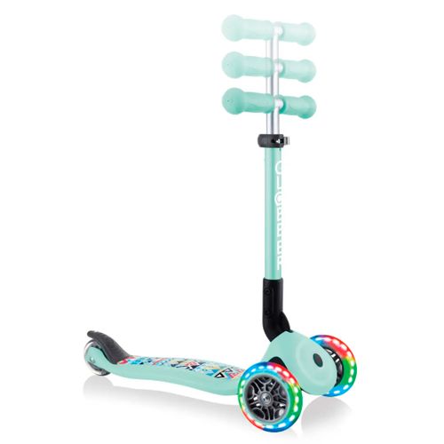 Самокат Globber Go Junior Foldable Fantasy Lights Pastel Blue, Голубой, купить недорого