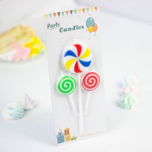 Набор свечей Party Candles Lollipop PC31161, 3 шт