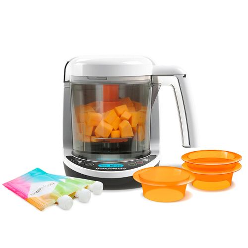 Автоматическая пароварка-блендер Babybrezza One Step™ Baby Food Maker Deluxe, Белый, купить недорого