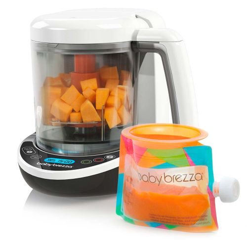 Автоматическая пароварка-блендер Babybrezza One Step™ Baby Food Maker Deluxe, Белый