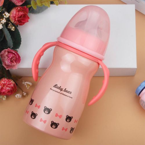 Термос с соской Vacuum Baby Bear 342157C, 260 мл, Розовый