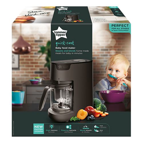 Блендер Tommee Tippee Quick cook для приготовления детского питания, Черный