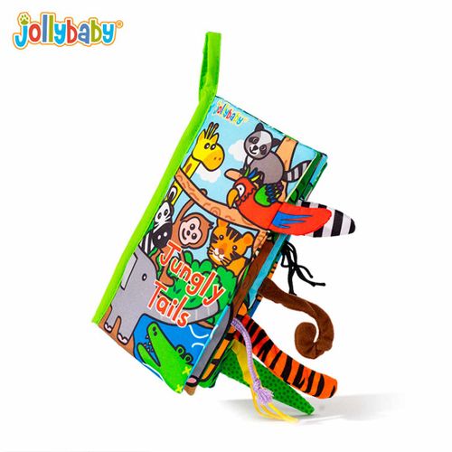 Книжка Шуршалка с хвостиками Jolly Baby Jungly Tails