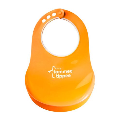 Слюнявчик силиконовый Tommee Tippee Comfi neck bib 46350041C, Оранжевый