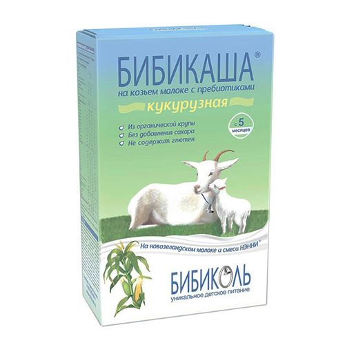 Каша Бибиколь на козьем молоке кукурузная, 200 г