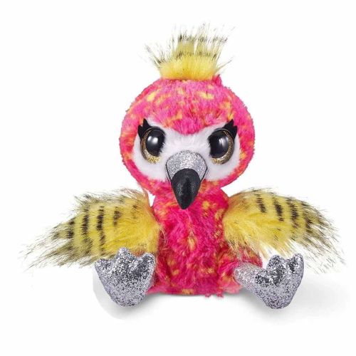 Неоновая плюшевая игрушка ZURU Coco Surprise Parrot, Желто-розовый, купить недорого