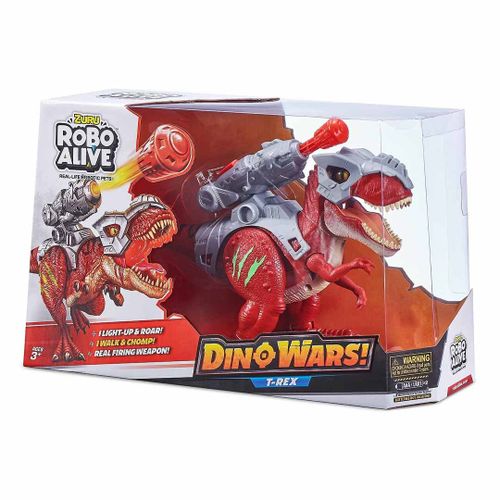 Интерактивная игрушка ZURU Robo Alive Dino Wars T-Rex Z7132, Красный