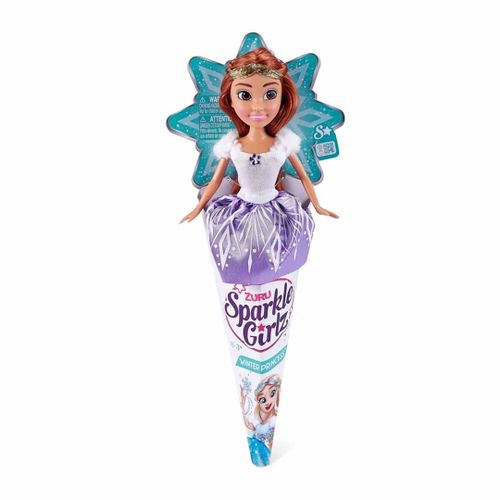 Кукла ZURU Sparkle Girlz Winter Princess in Cone брюнетка