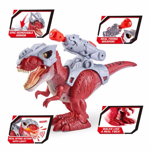 Интерактивная игрушка ZURU Robo Alive Dino Wars T-Rex Z7132, Красный, arzon