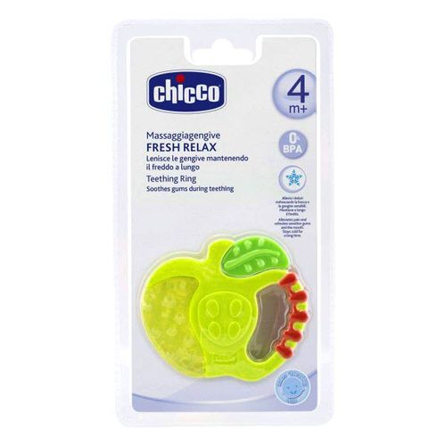 Игрушка-прорезыватель Chicco Fresh Relax яблочко, 4+ мес, Зеленый