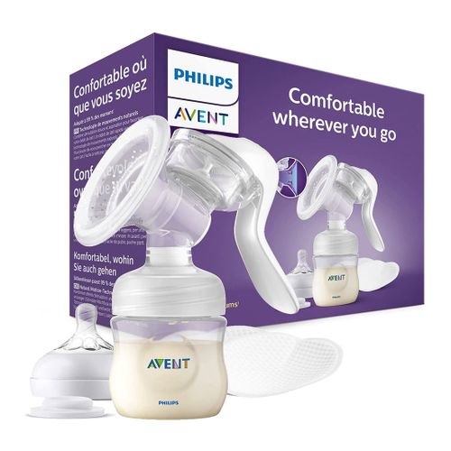 Ручной молокоотсос Philips Avent Natural с бутылочкой, в Узбекистане