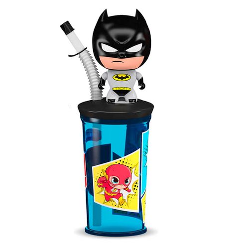 Кружка-поильник с игрушкой Relkon DC Super Friend Batman, 250 мл, Черный