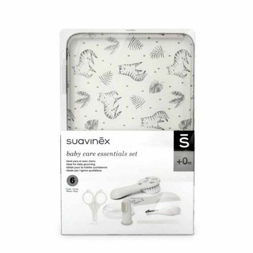 Набор по уходу за детьми Suavinex Baby care Essentials Set, 6 предметов, Серый