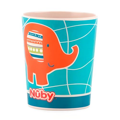 Чашка Nuby Бамбуковая Слон ID5618DED, 240 мл, Голубой
